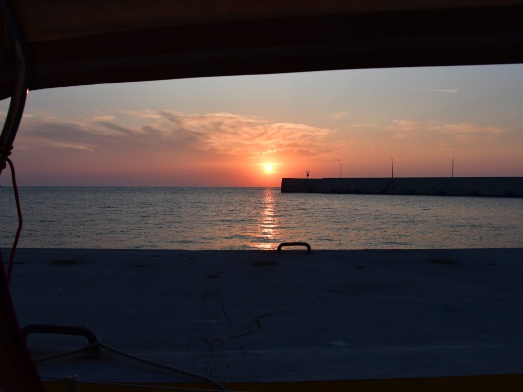Sonnenuntergang auf Efstratios