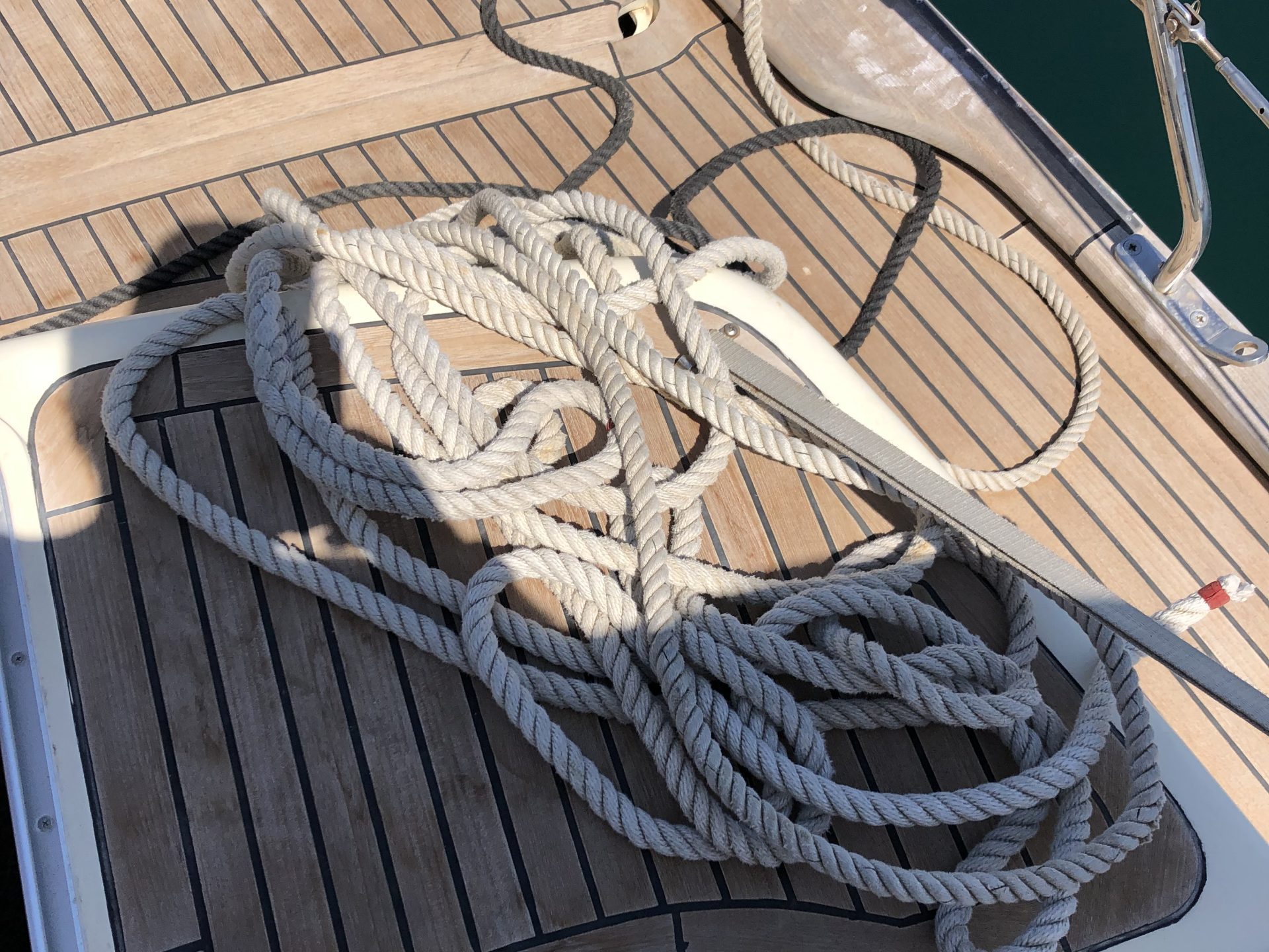 Festmacher-Salat nach Rückkehr zur Olympia Marina